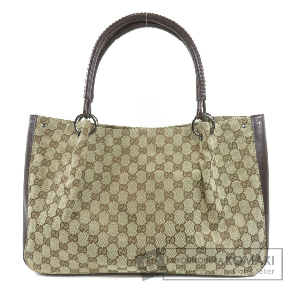 Gucci GG Canvas Tote Bag beige brown